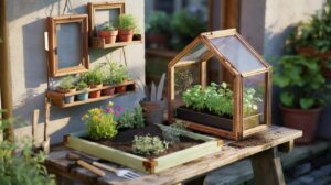 Nu aruncați ramele vechi de tablouri: iată cum le puteți transforma în rafturi, ghivece de flori și mini-sere