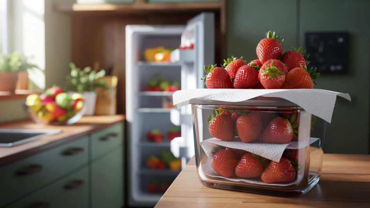 păstrezi căpșunile