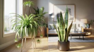 Diferența dintre planta păianjen și planta șarpe: care se potrivește casei tale?