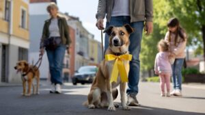 De ce o fundă galbenă la lesa câinelui reprezintă un avertisment clar