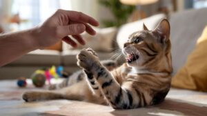 De ce faptul de a te îndepărta atunci când o pisică te mușcă nu face decât să înrăutățească situația