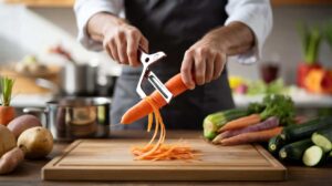 Iată cum îți folosești cuțitul de curățat legume ca un bucătar-șef (și lucrezi de două ori mai repede)